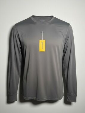 Tactishirt Men's Long Sleeve Performance Tactical Shirt Gray Size L